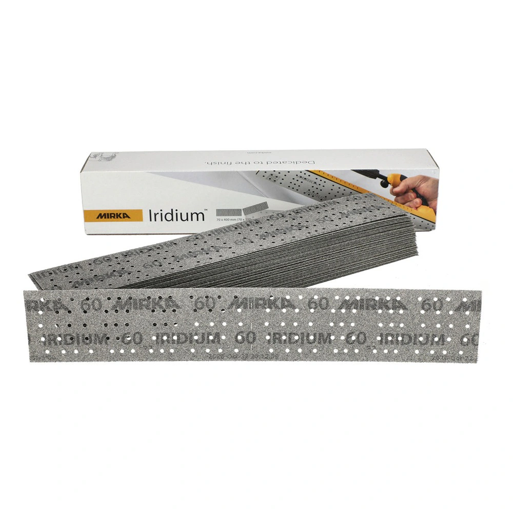Sanding strip box and stacked perforated strips