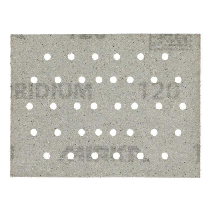 Rectangular perforated gray sanding sheet