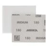 שתי יריעות נייר ליטוש אפורות מודפסות - Two printed gray sanding sheets overlapping