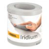 Gray sanding paper roll with label