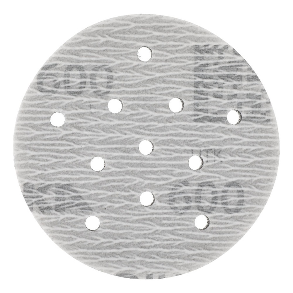 Front view of a perforated sanding disc