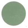 Single green sanding disc on white background