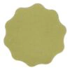 Yellow wavy-edged pad, front view