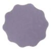Purple wavy-edged rosette-shaped sanding disc
