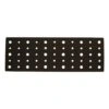 Black long rectangular interface pad with a dense hole pattern on a white