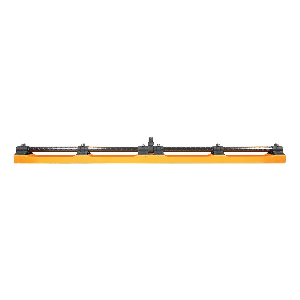 Long straight sanding tool in orange and black