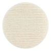 Round white wool pad, dense ribbed texture
