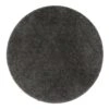 פד ליטוש עגול שחור על רקע לבן - Round black sanding pad on white background
