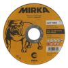 Yellow-black cutting disc, front view