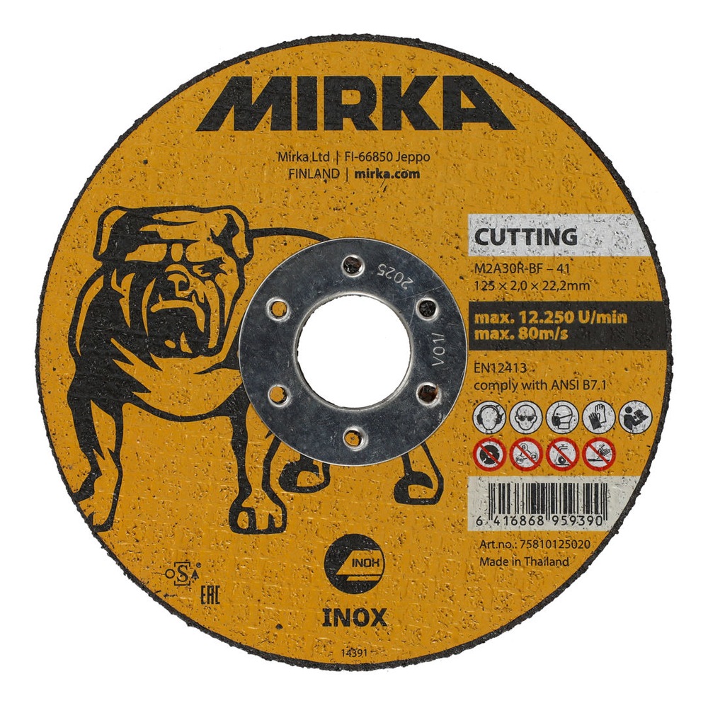 Yellow cutting disc, alternate center hub
