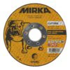 Yellow cutting disc for stone with MIRKA logo