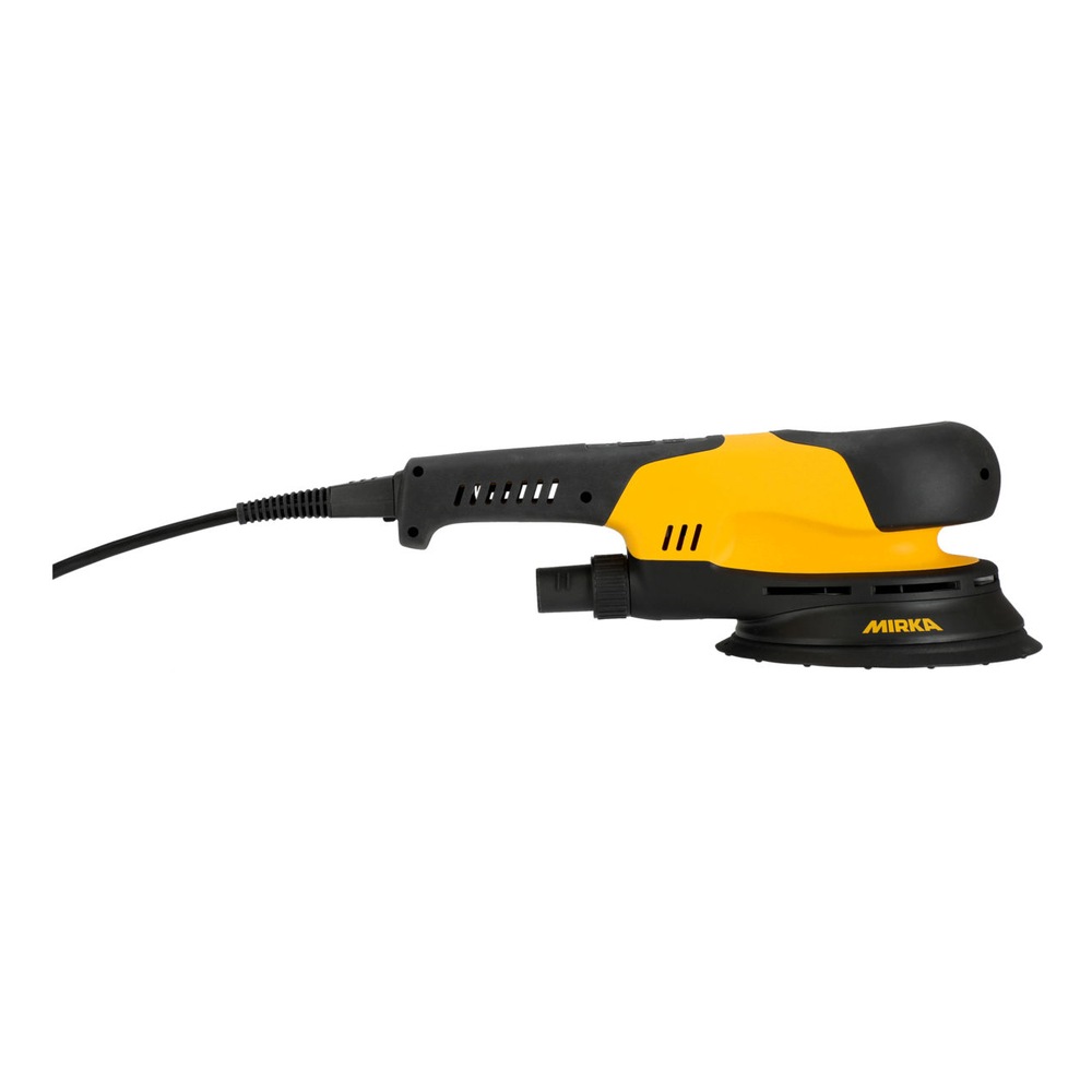 Yellow-black sander side view, white background