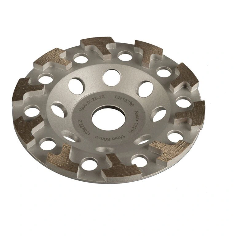 Round diamond grinding wheel with many holes