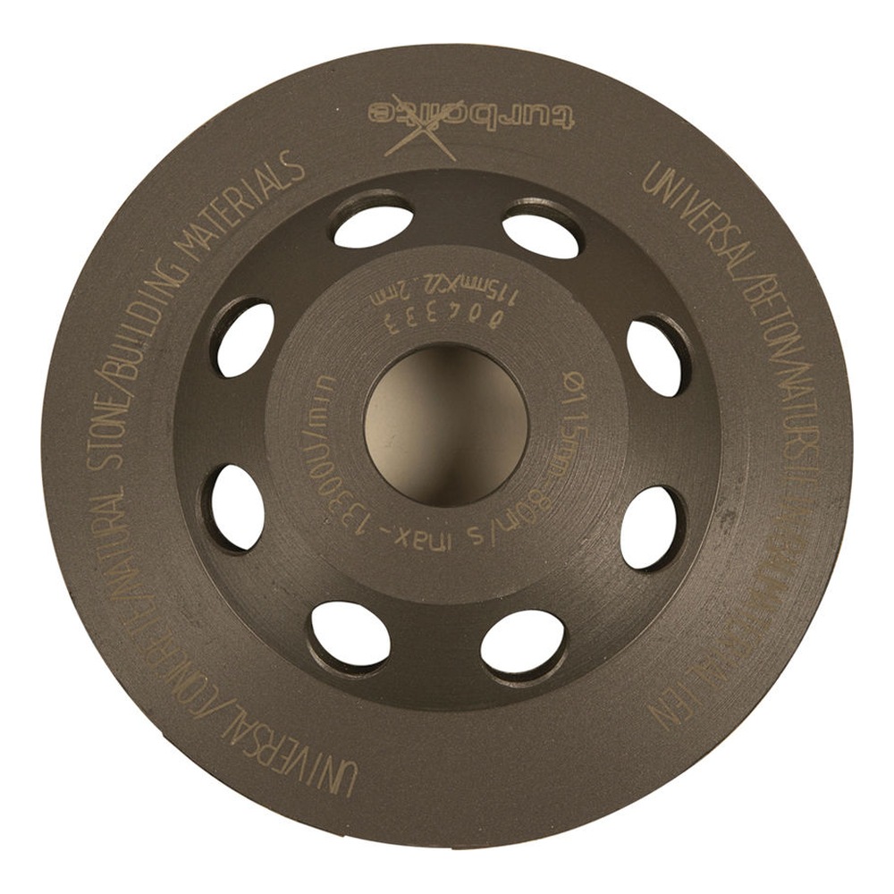 גלגל השחזה כהה עגול עם חורים - Dark circular grinding wheel with holes