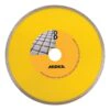 Single yellow diamond disc on white background