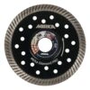 Black round diamond disc with large holes
