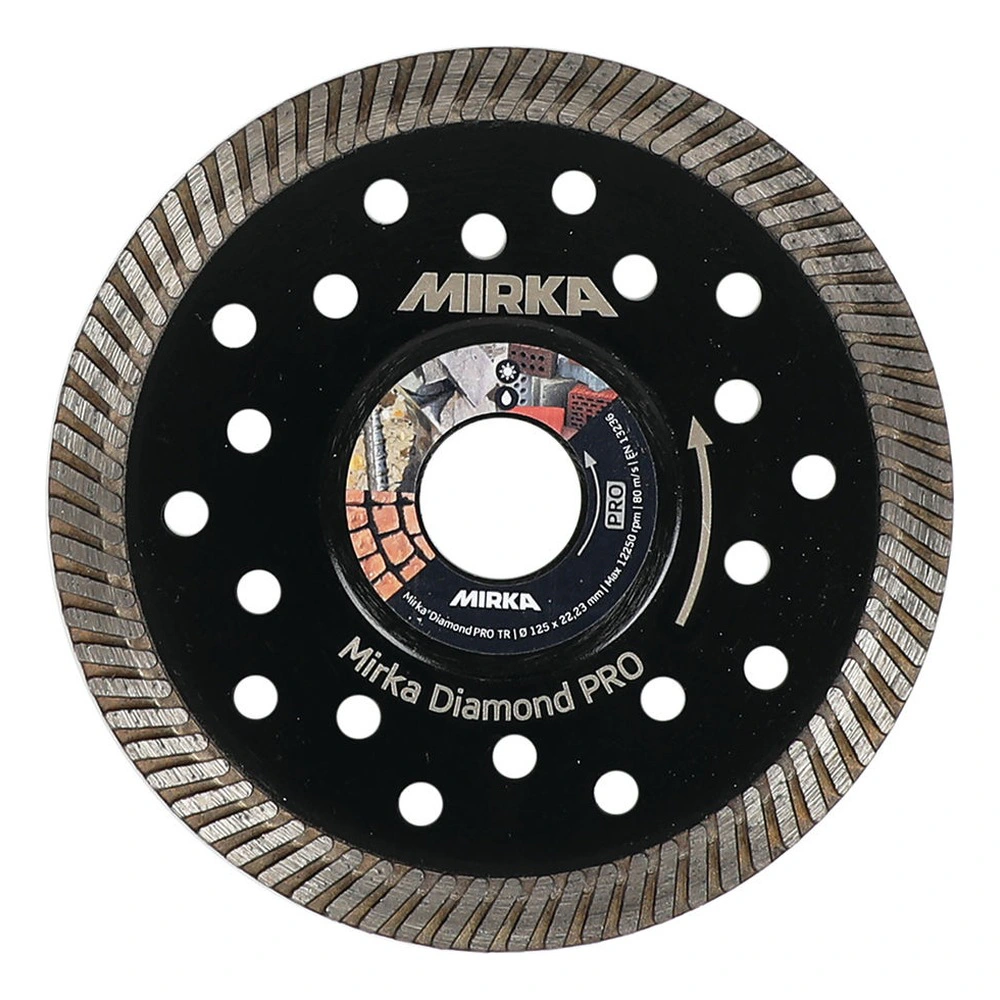 Black round diamond disc with large holes