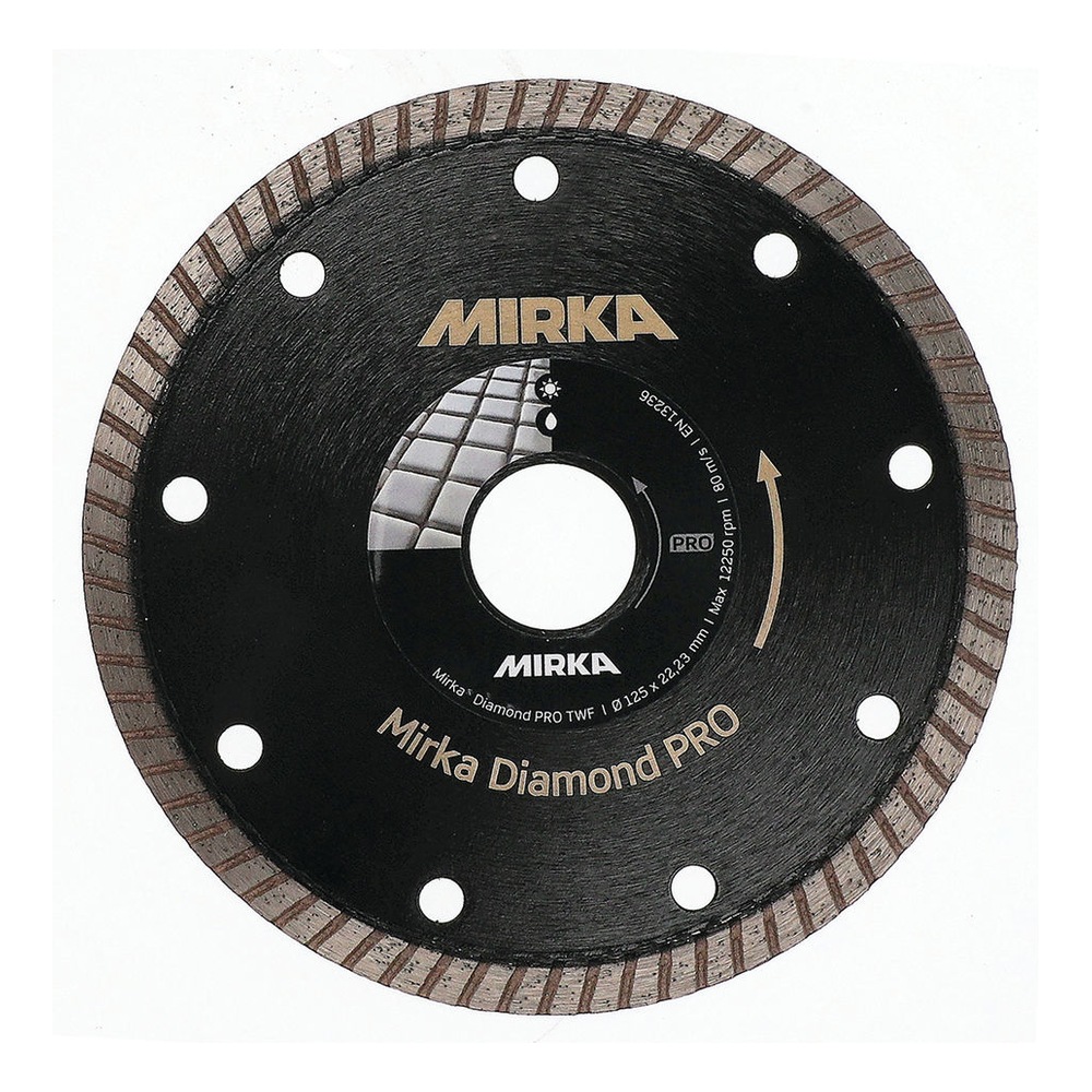 Black diamond disc with holes and rough rim