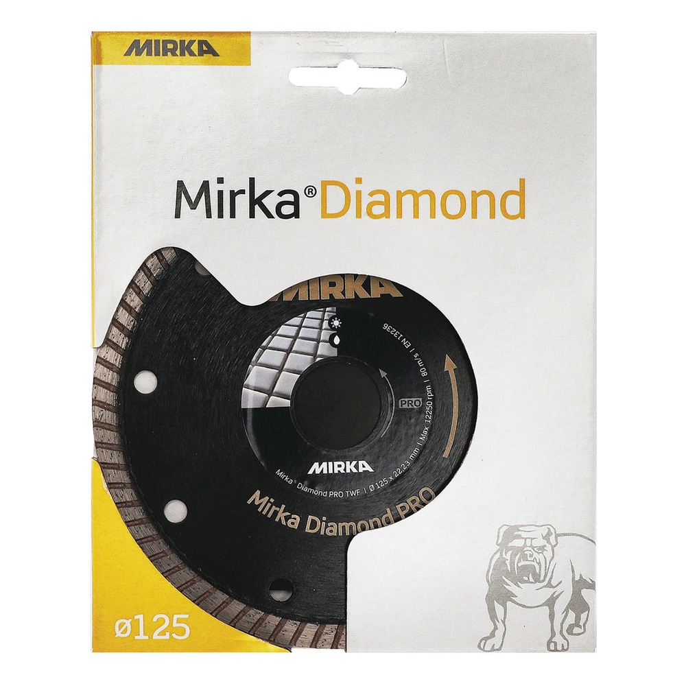 White cardboard package with partially visible disc