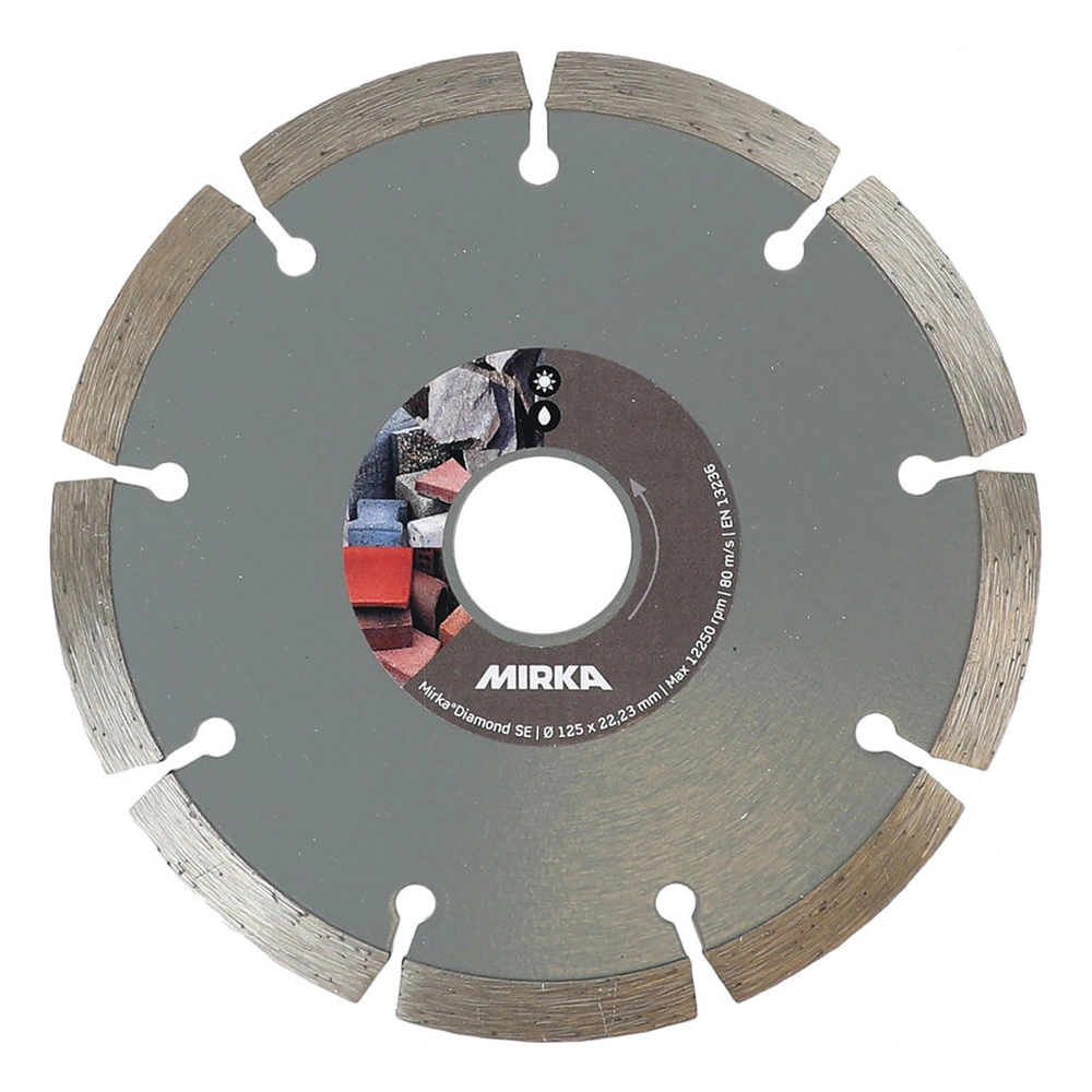 Green diamond disc with rough segmented rim