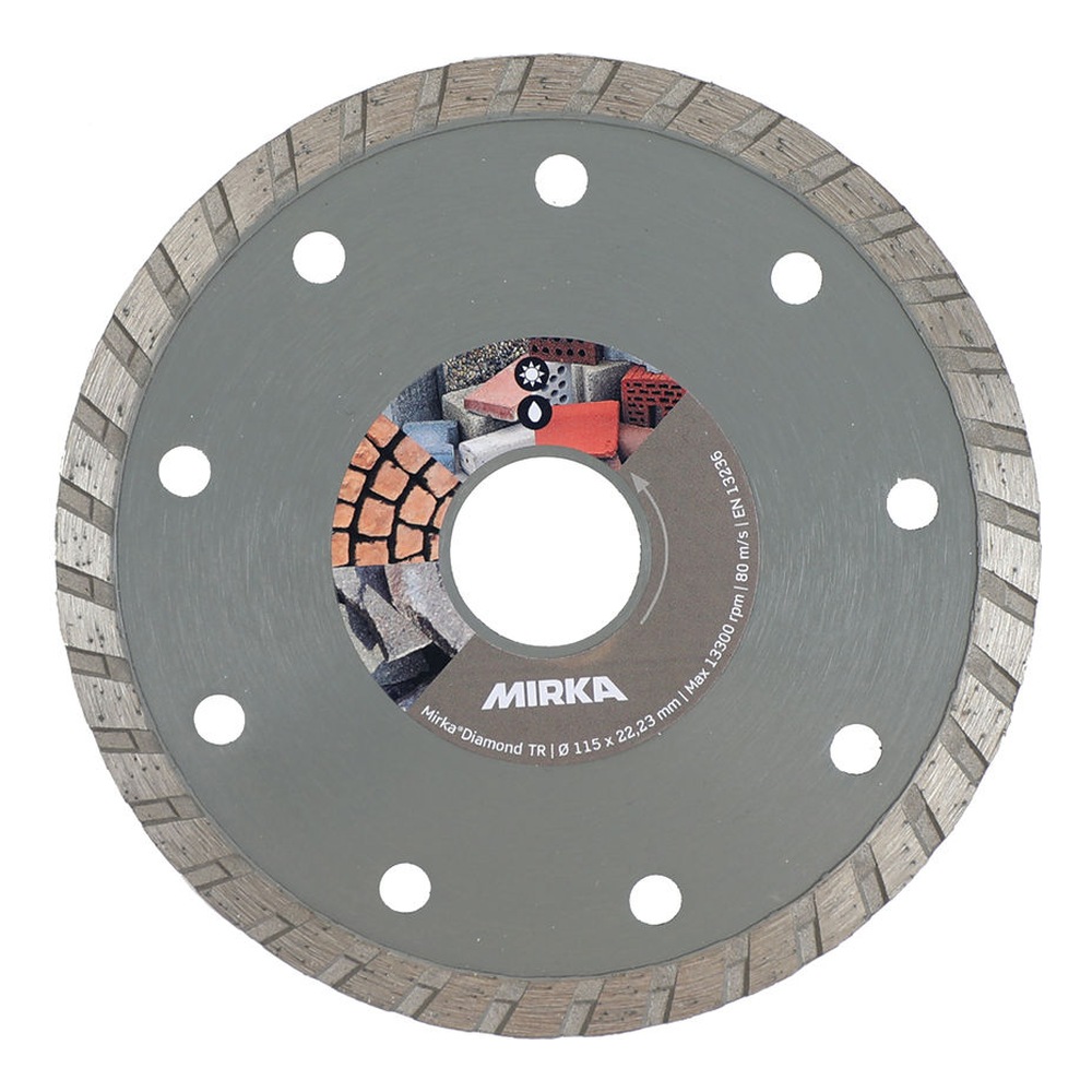 Gray diamond disc with round holes
