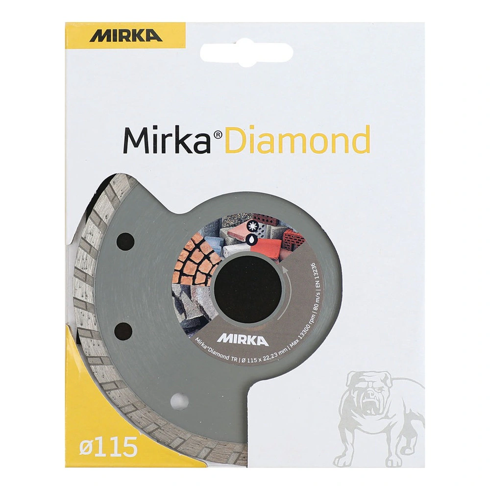 אריזת קרטון עם דיסק יהלום גלוי חלקית - Cardboard package with partially visible diamond disc