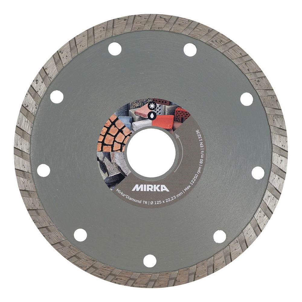 Round diamond disc with peripheral holes