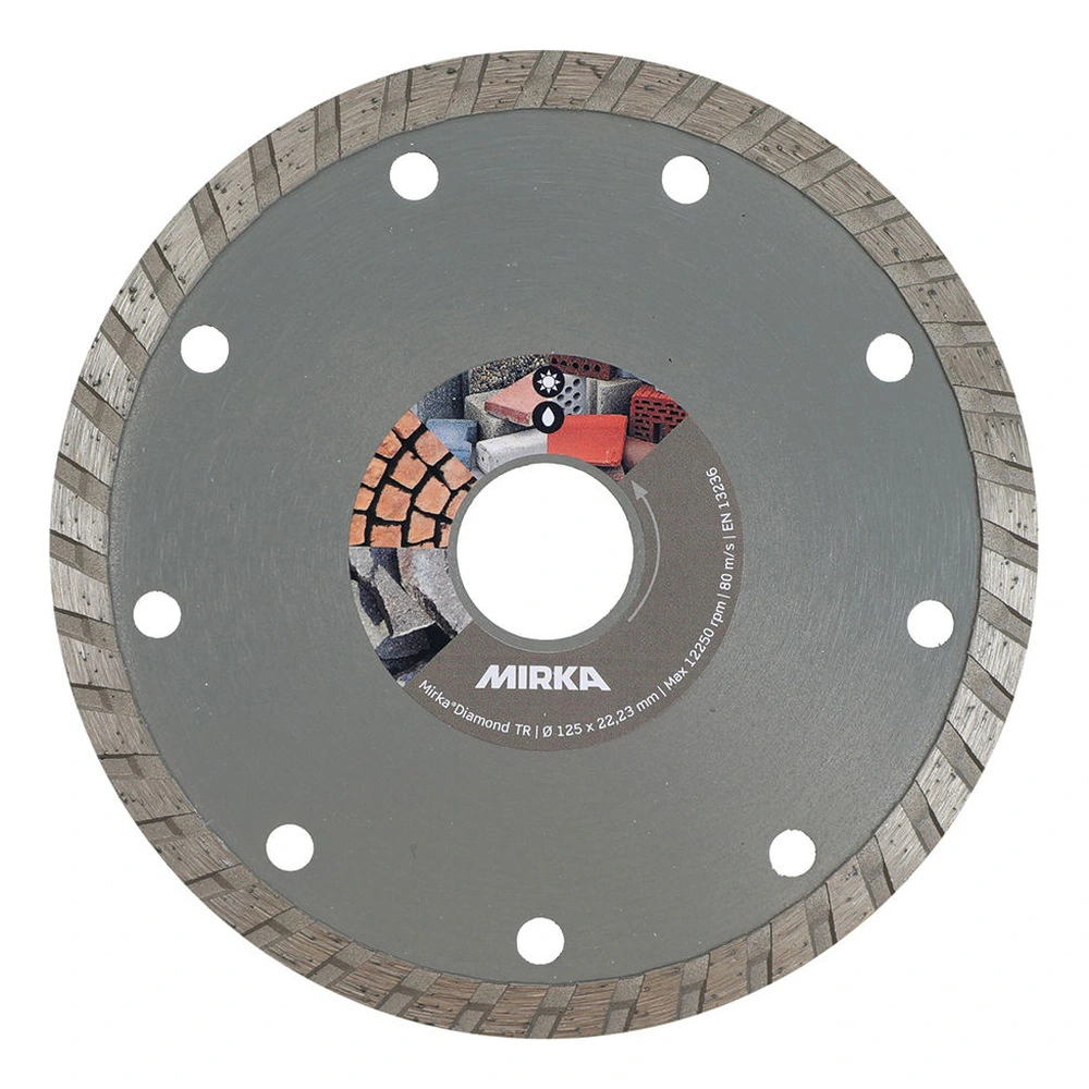 Round diamond disc with peripheral holes
