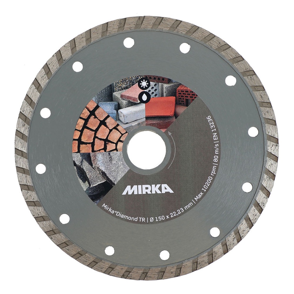 Gray diamond disc with round holes
