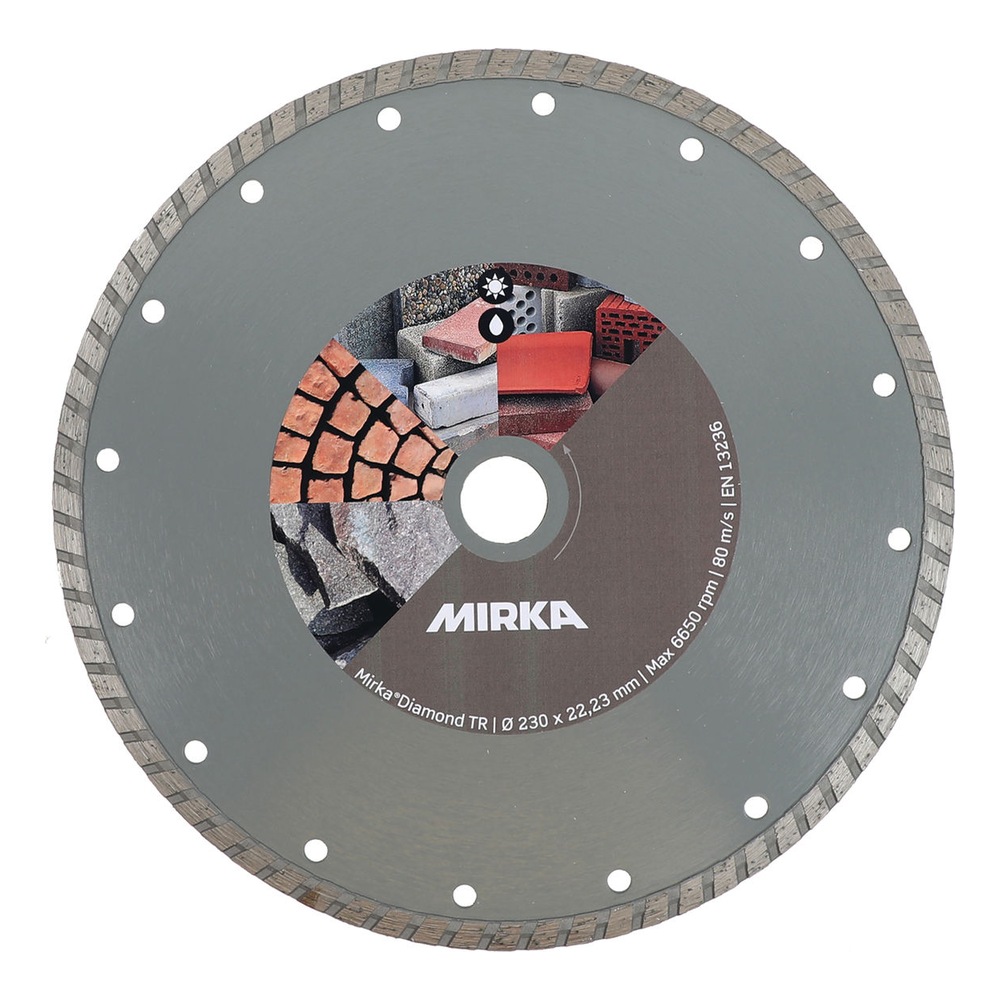 Round diamond disc with peripheral holes
