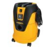 Yellow-black dust extractor, front view with cord