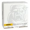 White cardboard box with Mirka logo