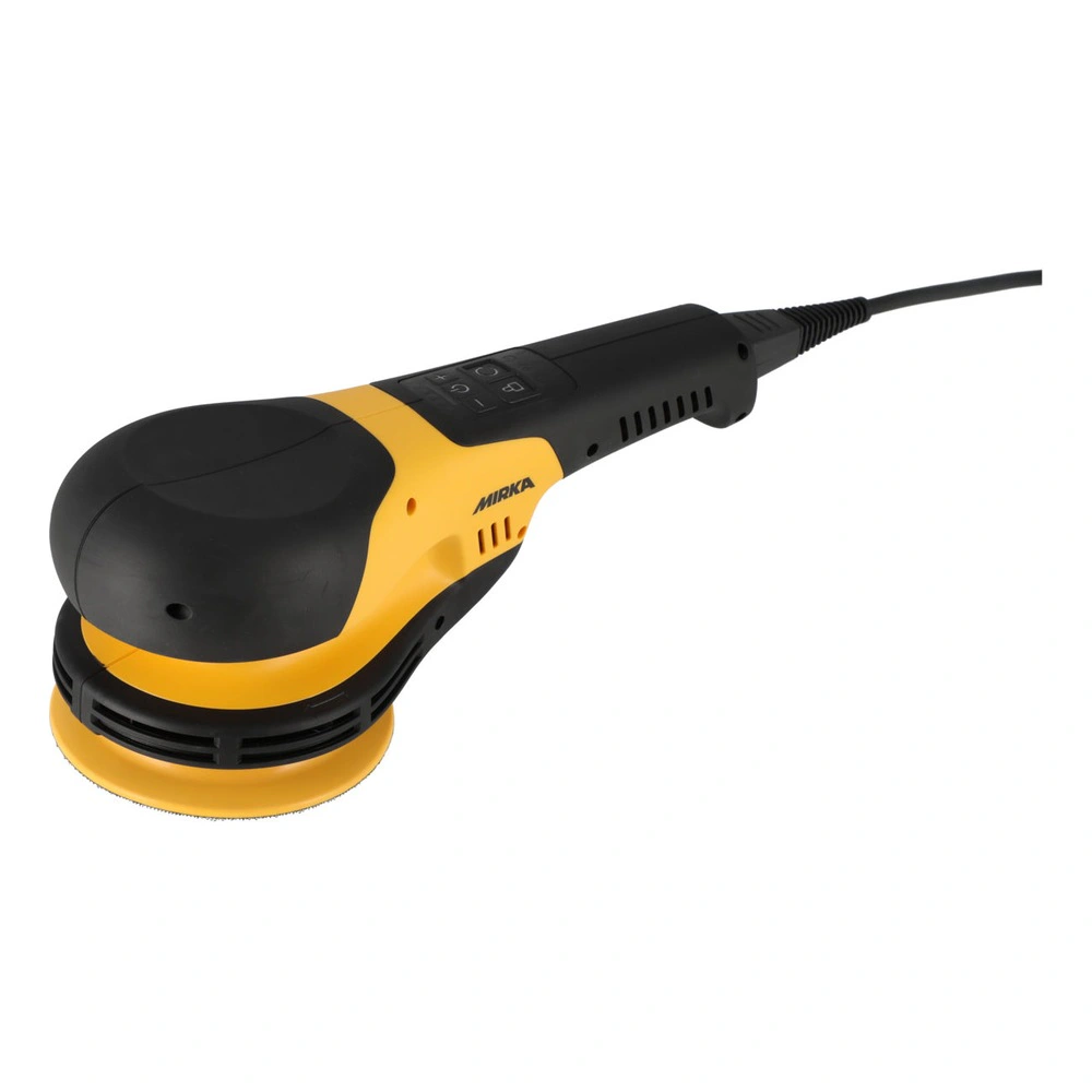 מכונת פוליש שחור-צהוב, מבט צדדי - Black-yellow polisher, side view