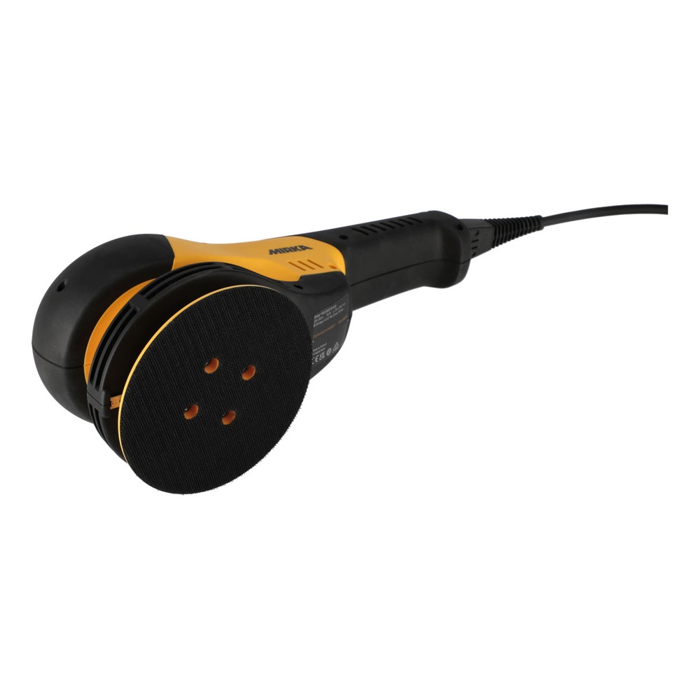 Polisher with black pad, underside view