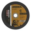 Round black-yellow cutting disc with center hole
