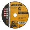 Black-yellow cutting wheel with Mirka logo
