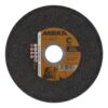 Black cutting disc with central label