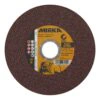 Brown-black cutting disc with central label