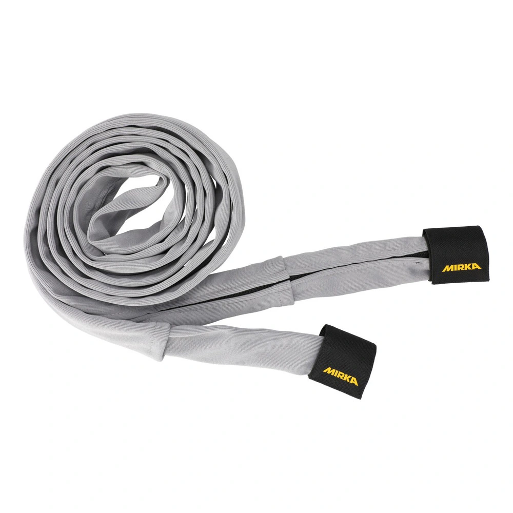 שרוול אפור מגולגל עם תגים שחורים - Coiled gray sleeve with black tags