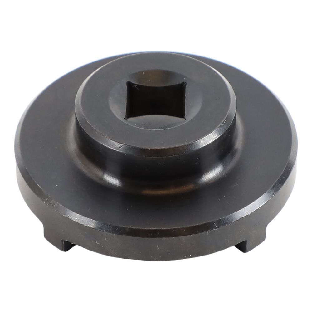 Same black adapter from a low side angle