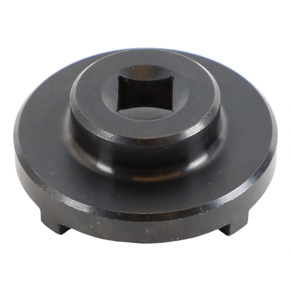 Same black adapter from a low side angle