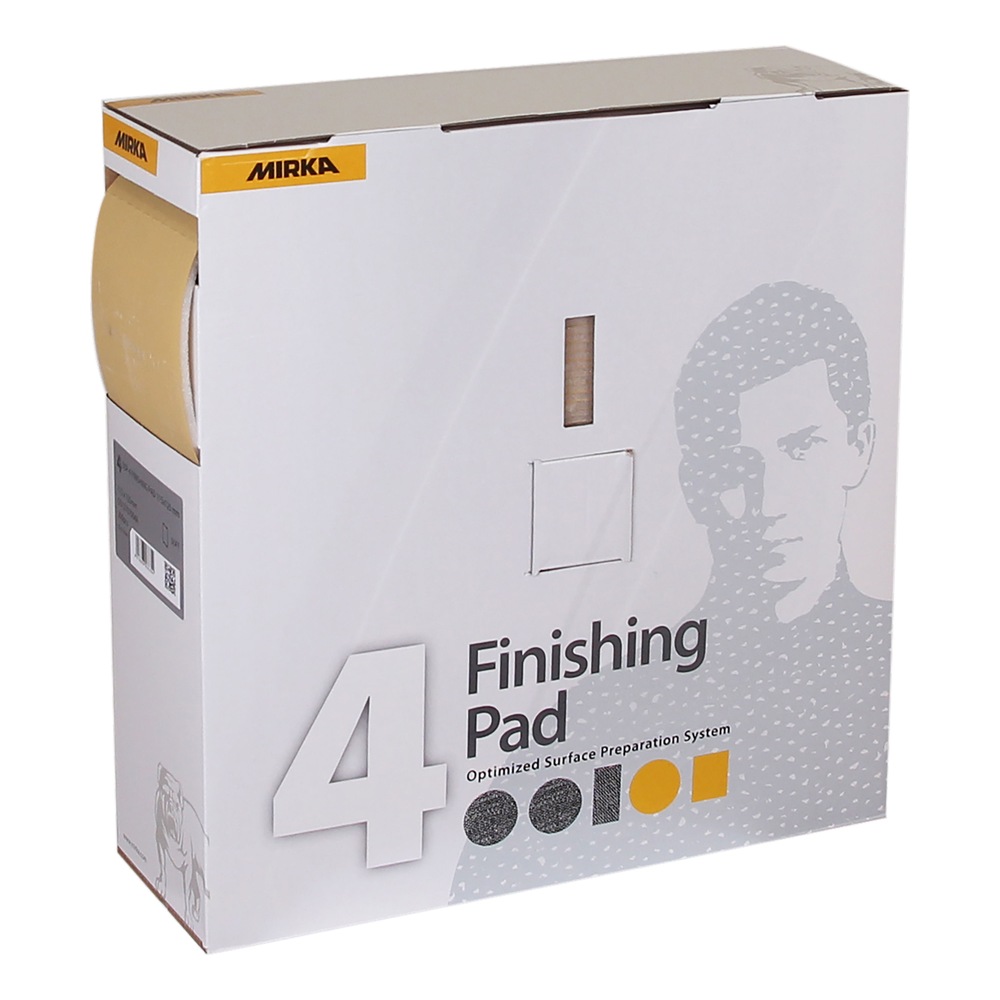 White finishing pad box, another angle
