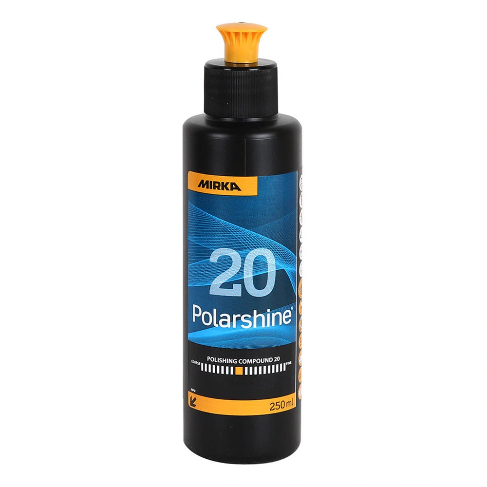 Black-blue polish bottle with orange cap