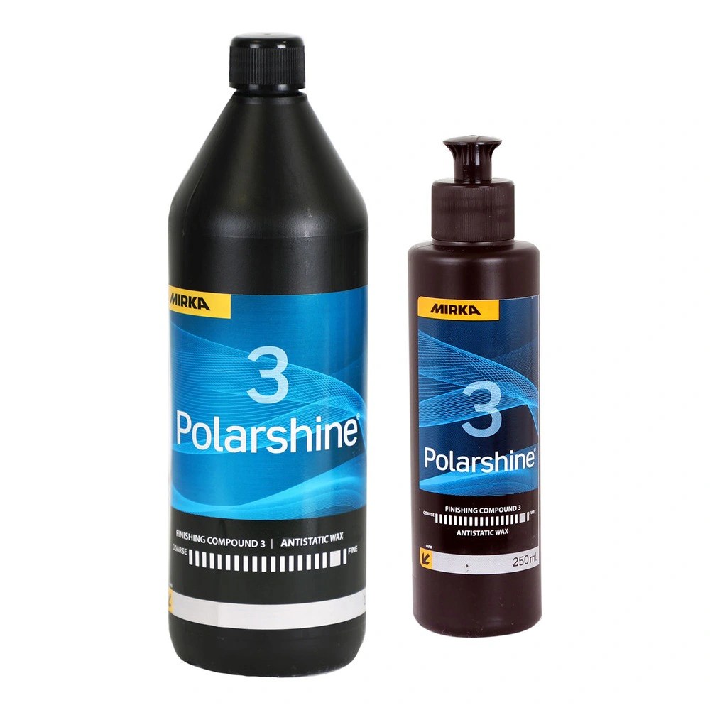 Two black Polarshine 3 bottles on white background