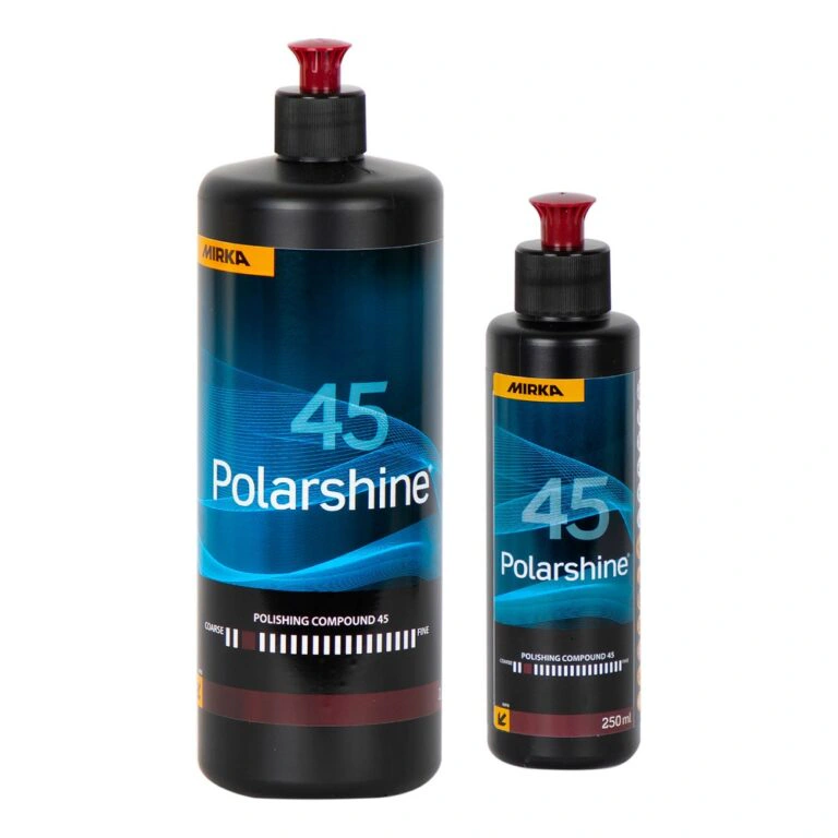 Two black polishing bottles in different sizes