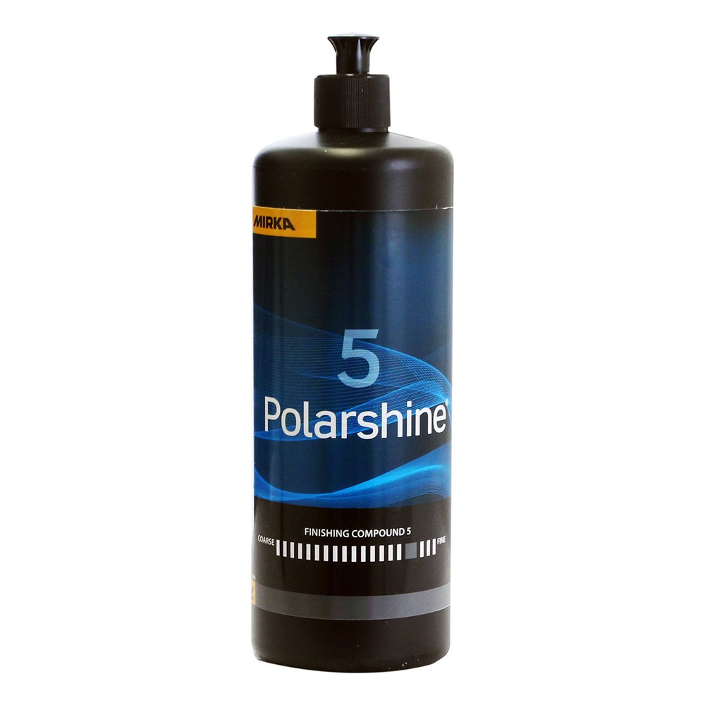 בקבוק שחור עם משאבה ותווית Polarshine - Black bottle with pump and Polarshine label