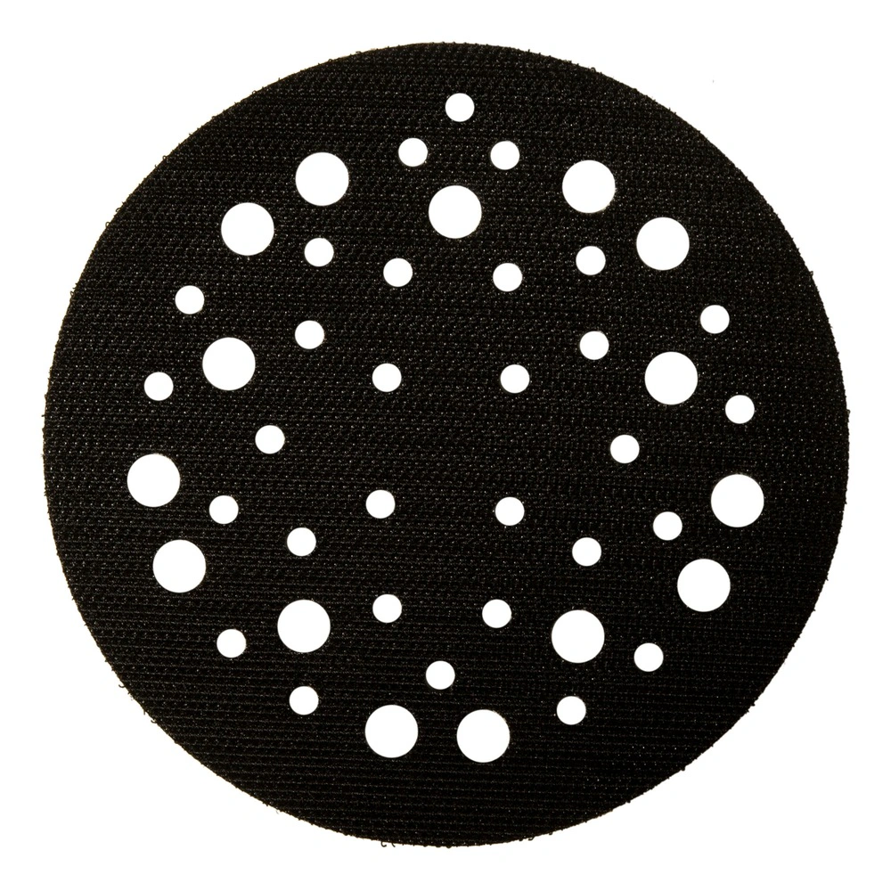 Black round perforated pad with white holes