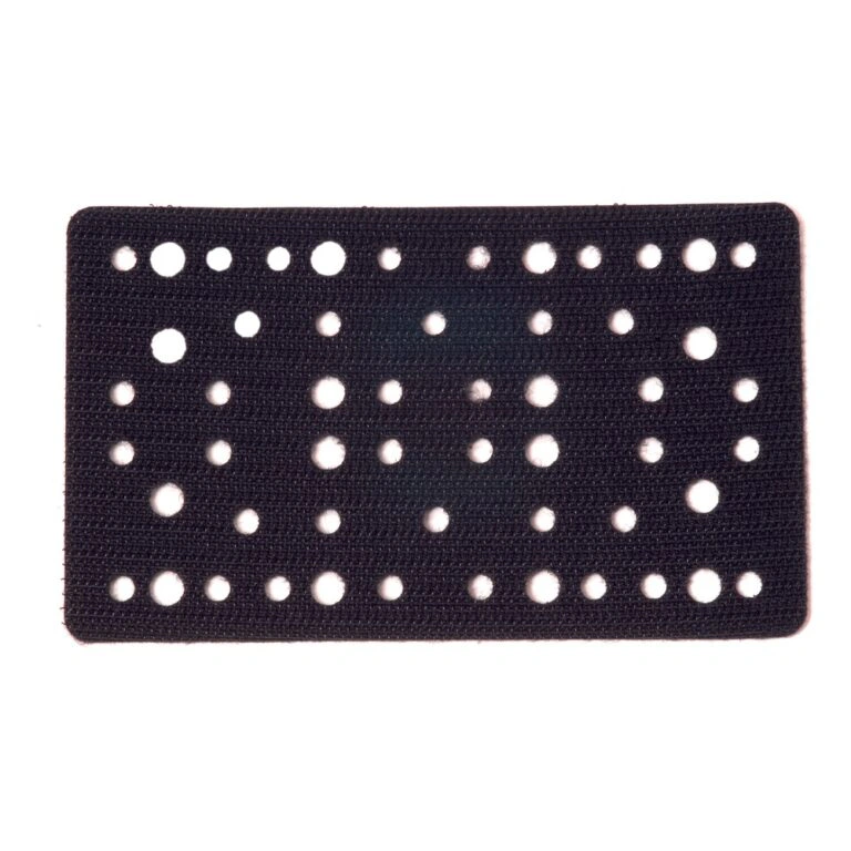 Black perforated rectangle, straight top view