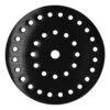 Black round perforated pad, glossy side area