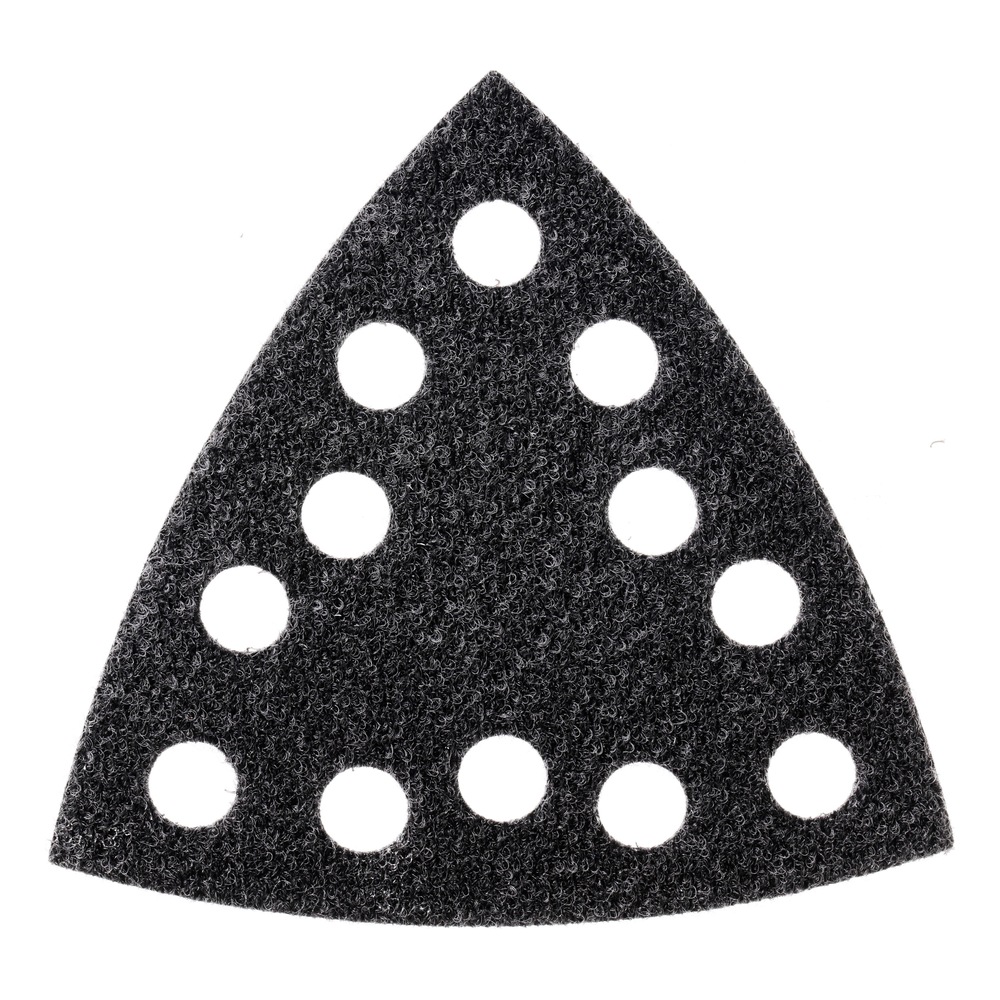 Black triangular pad with twelve holes